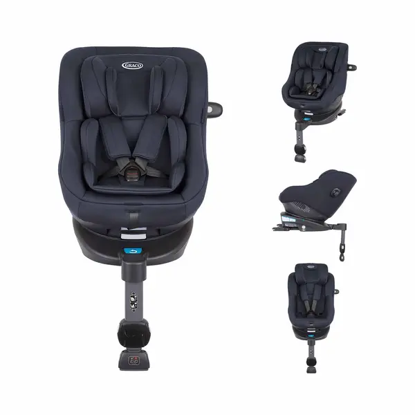 Graco Turn2me I-Size R129 360° Rotating Isofix Car Seat - Navy (0 - 4 Years) thumbnail