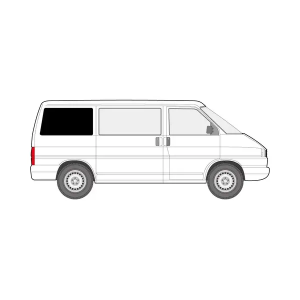 Just Kampers Pair Of Curtains For Offside (Right) Rear Quarter Side Window Vw T4 1990—2003 (Swb) thumbnail
