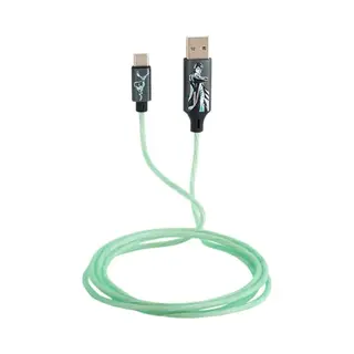 Harry Potter Official Licensed Light Up Charging Cable. Type-C To Usb Cable With Flowing Light Effect, Fast Charge And Data Sync. For Smartphones,