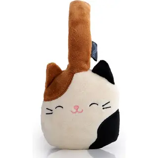 Squishmallows Cam The Cat Plüsch-Bluetooth-Kopfhörer Mit Eingebautem Mikrofon Zum Tätigen Und Empfangen Von Anrufen, 10 Meter Bluetooth-Reichweite,