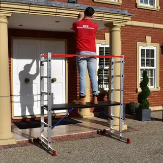 Bps Depot Home Master 5-in-1 Multifunctionele Ladder & Steiger – EN131 Gecertificeerd – Draagvermogen 150 Kg – Lichtgewicht Aluminium Constructie