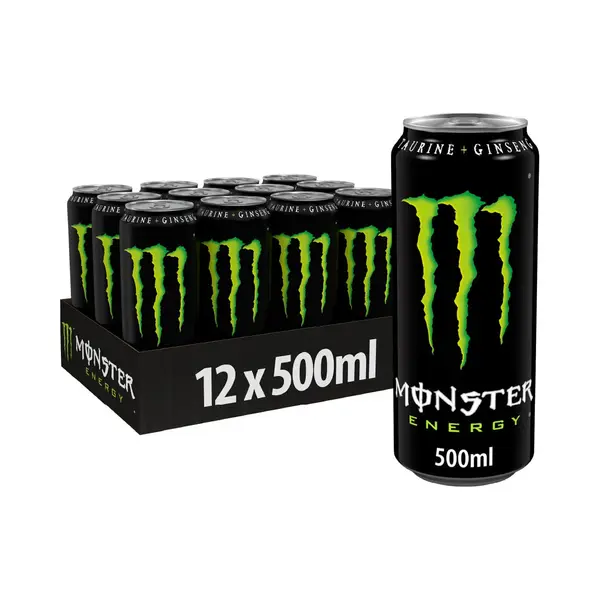 Monster Energy Original Green - Energy Drink Met Cafeïne En Vitamines - 12x 500 Ml thumbnail