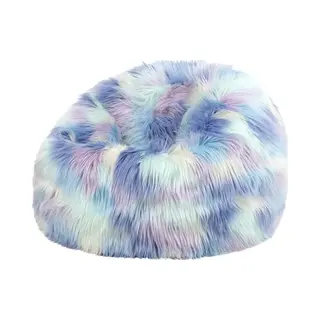 Icon - Kingston Kinderzitzak Stoel - Fluffy Pluche Imitatiebont - Eenhoorn