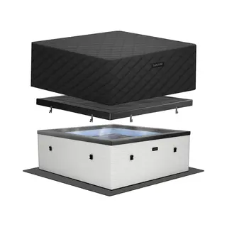 Wave Spas Wave Garda Energy-Efficient Hot Tub Bundle | 4 Person In White