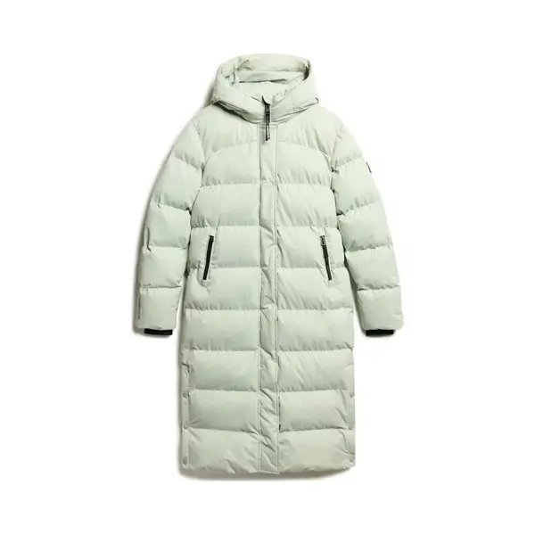 Long Microfiber Puffer Coat For Women Superdry thumbnail