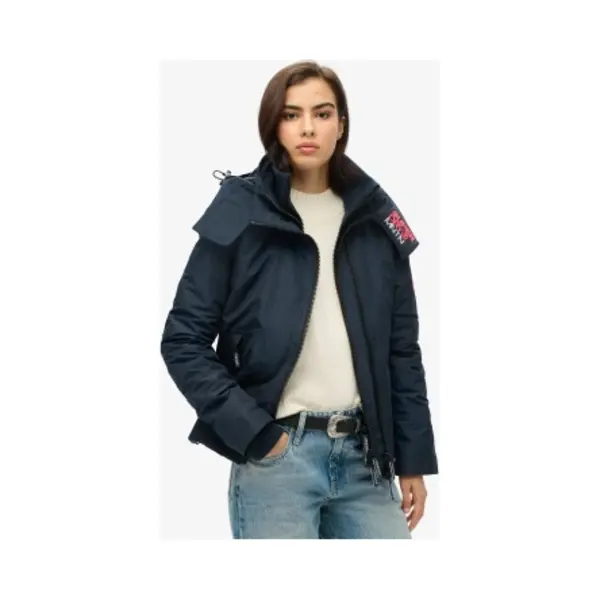 Superdry For Woman. W5011747A Mountain Windbreaker Jacket With Hood Navy (S), Casual, Recycled Polister, Sustainable thumbnail