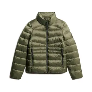 Superdry For Woman. W5011821A Quilted Jacket Fuji Green (M), Casual, Recycled Polister, Sustainable