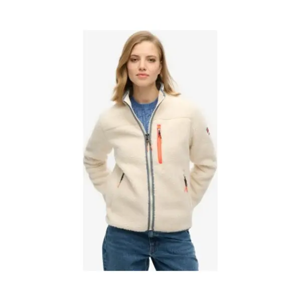 Superdryvoor Vrouwen. W2012340A Fleece Vol Beige (M), Casual, Polyester thumbnail