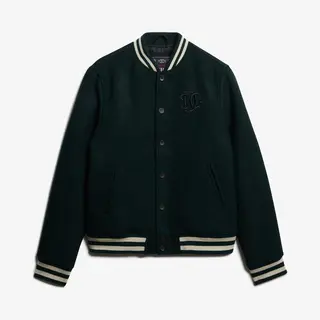 Superdry & Co Tussenjas Lichtbeige / Donkergroen