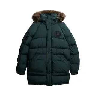 Superdryvoor Mannen. M5012208A Lange Parka Everest Baffled Groen (S), Casual, Polyester