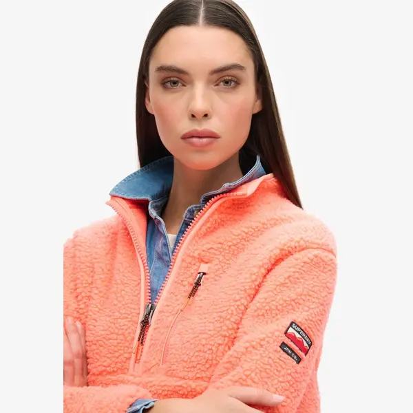 Superdry - Outdoor Fleece Met Halve Rits - Dames - Truien thumbnail