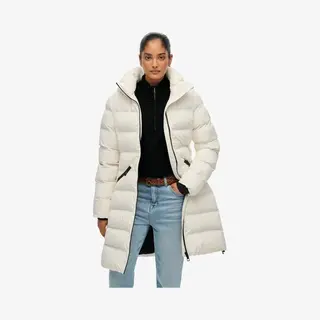 Superdry For Woman. W5011982A Jacket City Mid Off-white (M), Casual, Polyester