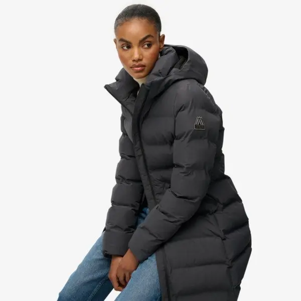 Superdry For Woman. W5011982A Jacket City Mid Dark Grey (L), Casual, Polyester thumbnail