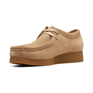 Clarks, Vrouwen, Lace-Ups, W Wallabee Evo Sh, Beige, Bruin, (37)