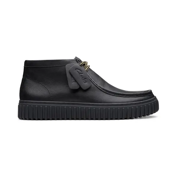 Clarks For Man. 26178264 Torhill Hi Leather Ankle Boots Black (41), Flat, Laces, Casual thumbnail