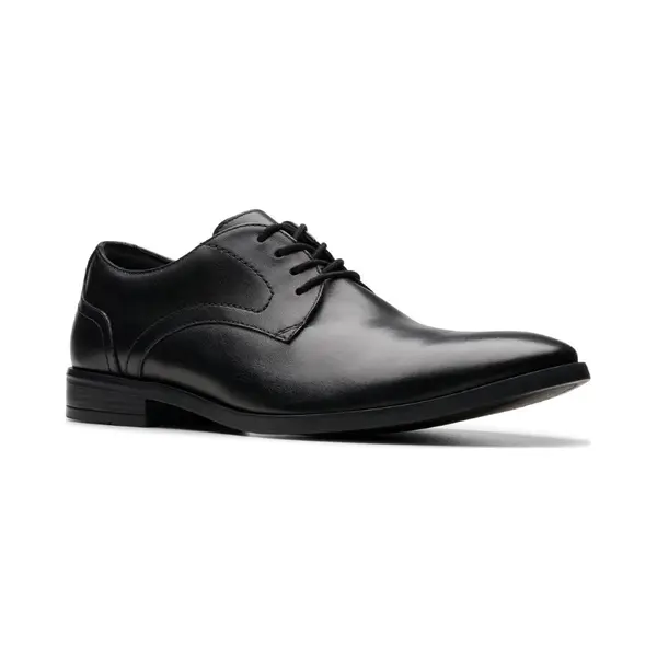 Clarks Brandon Lace Black Leather Mens Formal Shoes 7848-97G In A Plain Leather In Size 12 thumbnail