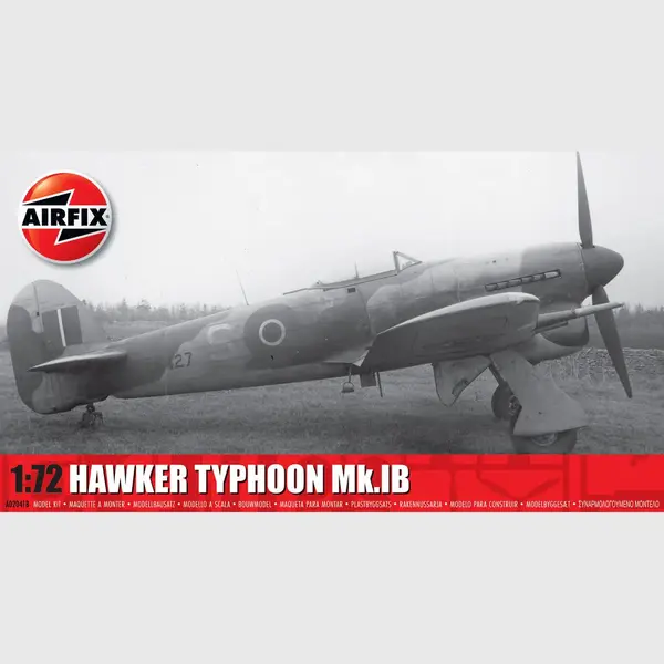 Airfix Standard Model Set - A02041B Hawker Typhoon Mk.Ib Model Building Kit - Plastic Plane Kits For Adults & Children 8+, Set Includes Sprues & thumbnail