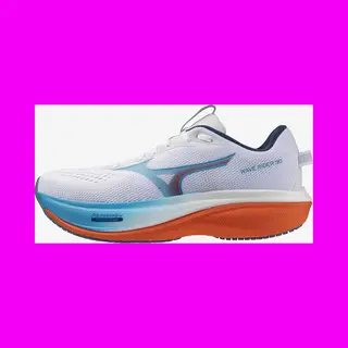 Mizuno Unisex Wave Rider 30 Hardloopschoen J1GM262051 White/Blue Jewel/Orange
