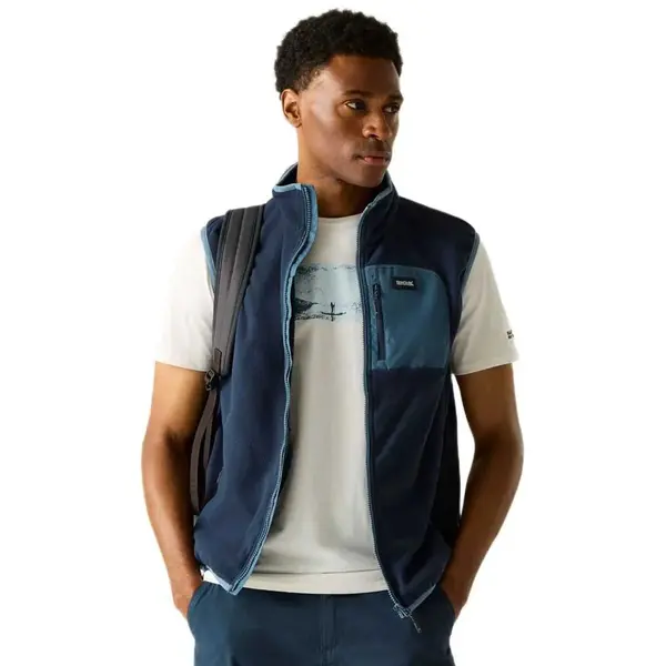 Regatta Men's Frankie Fleece Gilet In Navy | Size, Medium thumbnail