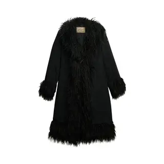 Superdry & Co Wintermantel 'Afghan' Zwart