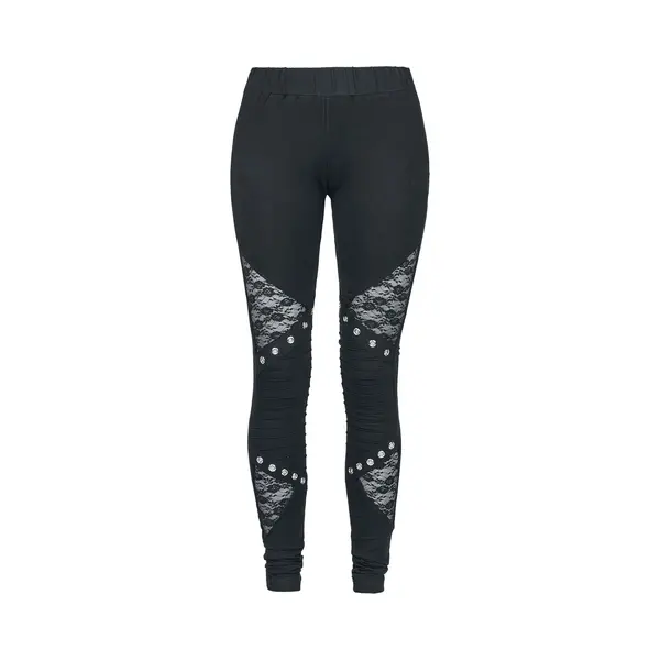 Vixxsin - Gothic Legging - Rev Leggings - S Tot 4XL - Voor Vrouwen - Zwart thumbnail