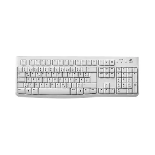 Logitech Keyboard K120 for Business Tastatur Usb Qwertz Deutsch Weiß thumbnail