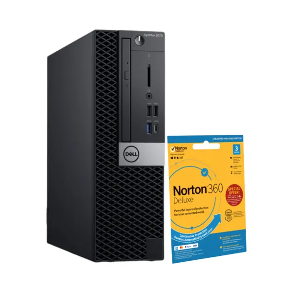 Dell OptiPlex 5070 Intel® Core™ i5 i5-9500 8 Gb DDR4-Sdram 256 Gb Ssd Windows 10 Pro Sff Pc Black thumbnail