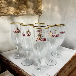 Jupiler Bierglas Julius ( 6 Stuks! )