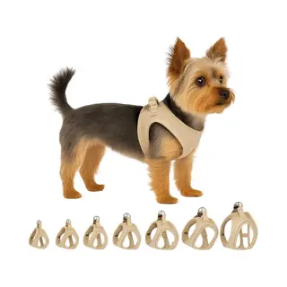 Flamingo Hond Harnas Step&Go Bento Beige Xs 28-30cm 30-32cm