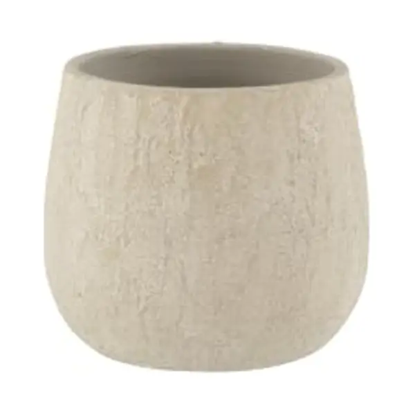 J-Line Blumentopf Fleckig Rau - Keramik - Grau - Medium - Ø 14.8 Cm thumbnail