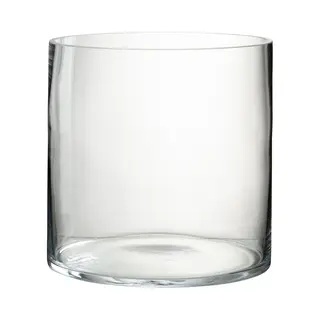 J-Line Windlicht Rond - Glas - Transparant - Large