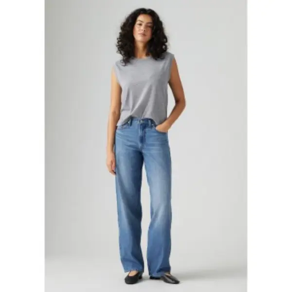 Levi's For Woman. A3494-0057 Baggy Jeans Dad Blue (28/32), Casual, Cotton, Denim thumbnail