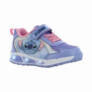 Leomil Lilo & Stitch Lichtgevende Sneakers Voor Meisjes, Kinderschoenen, Ideaal Voor School En Vrije Tijd, Blauw Zilver 195, 24 Eu