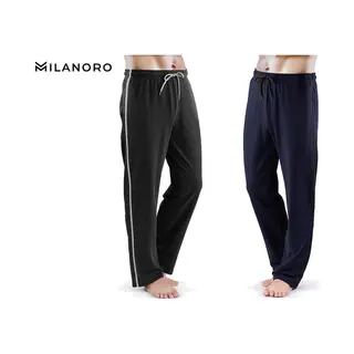 Milanoro - Set Van 2 Comfortabele Joggingbroeken - Ademend En Sportief - Marineblauw/Antraciet (2 Stuks)