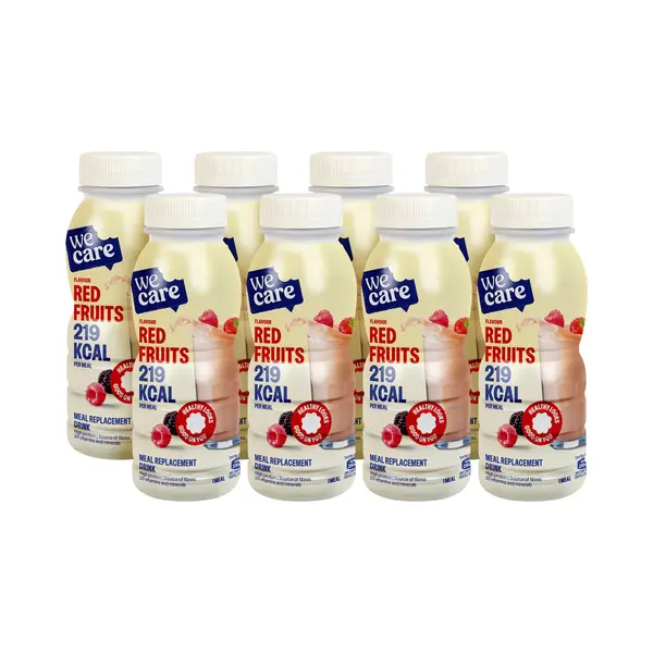 WeCare - Meal Replacement Drink - Rode Vruchten - 8 X 236 Ml thumbnail