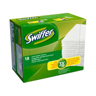 Swiffer 5410076545353 schoonmaakdoek Wit 18 stuk(s)