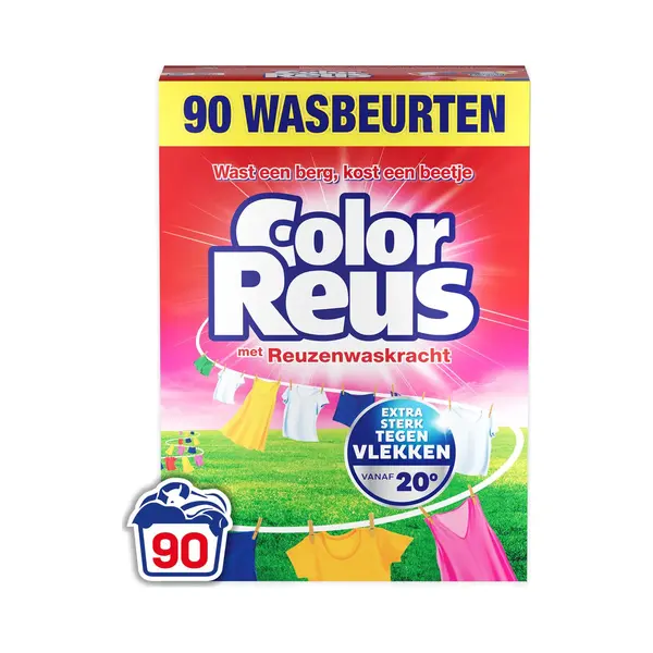 Color Reus Waspoeder Wasmiddel - Voordeelverpakking - 90 Wasbeurten - 4.5 Kg thumbnail