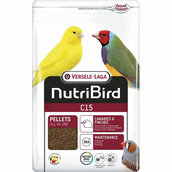 Versele-Laga Nutribird C15 Kanarie Onderhoudsvoer - Vogelvoer - 3 Kg thumbnail