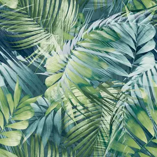Grandeco Antigua Palm Wallpaper - Green