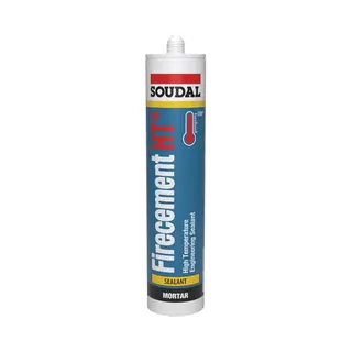 Soudal - Brandbestendige Vuurvaste Kit Firecement Ht° – Kleur, Antracietgrijs