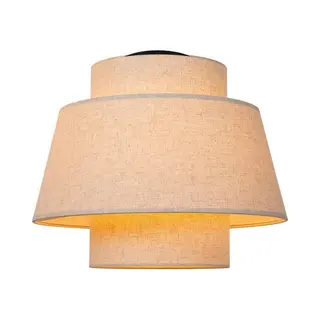 Netlighting Tribute Flush Ceiling Light Ø40cm 1xE27 Cream In Beige