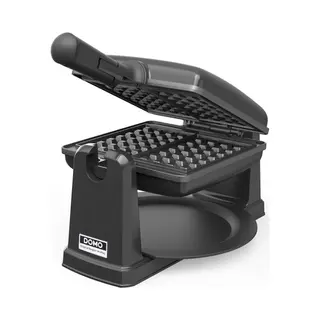 Domo DO9224W wafelijzer 2 wafel(s) 1000 W Zwart