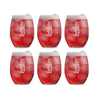 Artevelde Liefmans Fruitbierglazen Fruitesse - Set Van 6 Glazen Voor Fruitbier - Ideaal Voor Frisdrank En Koude Dranken - Comfortabele Drinkvorm -
