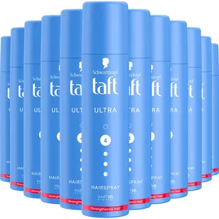 12x Taft Hairspray Ultra Strong Pocket Size 75 Ml