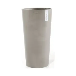 Ecopots Amsterdam Extra High 90 - Taupe - Ø49, 8 X H91 Cm - Ronde Taupe Bloempot