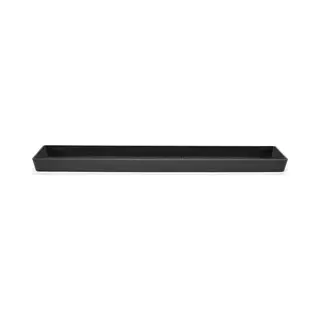 Ecopots Saucer Rectangular - Dark Grey - 43, 5 X 15, 5 X H3, 3 Cm - Rechthoekige Donkergrijze Onderschotel Met Waterreservoir