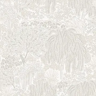 Allure - Bomen - Behang - Vliesbehang - Wandbekleding - Wallpaper - Grijs - 0, 53 X 10, 05 M.
