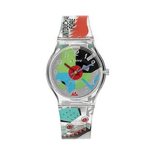 Active - Act-012 - Dameshorloge - Kwarts Analoog - Veelkleurige Wijzerplaat - Veelkleurige Kunststof Armband, Veelkleurig/meerkleurig, Riem,
