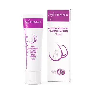 Axitrans Klamme Handen Creme Tube 50ml - Anti Transpirant Creme Voor Handen, Tegen Overmatig Zweten, Tot 10 Dagen Effectief