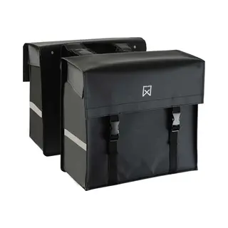 Willex Bisonyl - Dubbele Fietstas - 40 Liter - Zwart - Universele Bevestiging